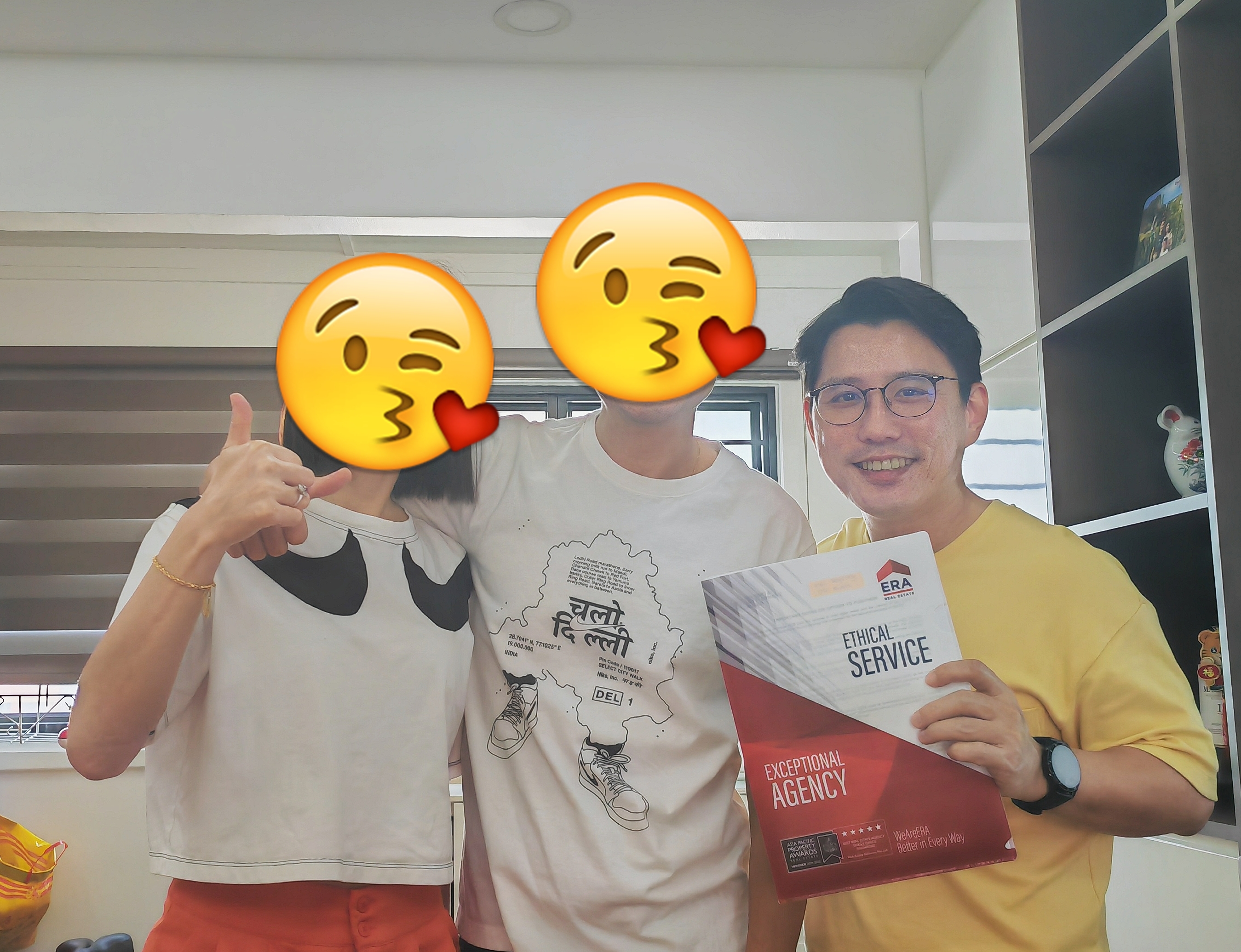 Ryan Lim with clients at Singapore HDB resale property signing